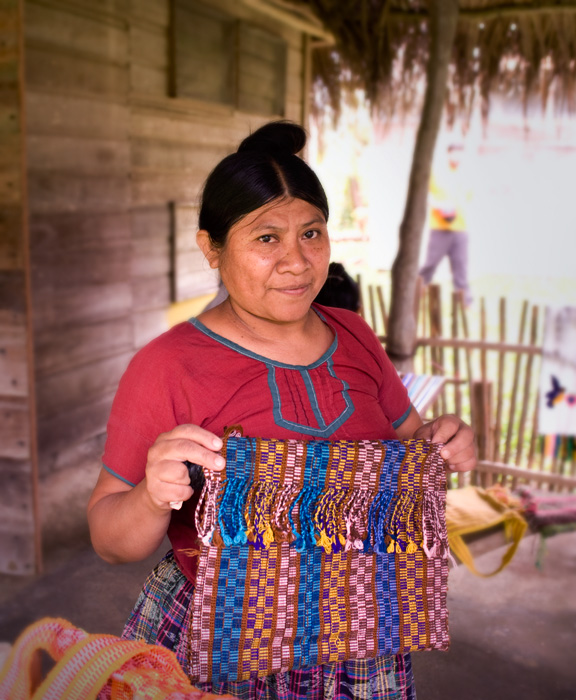 RosaFabric_2490.jpg - I asked Rosa to pose for me with her beautiful handiwork that I had purchased as a gift for my Mary.